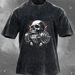 LIFTING SKULL WASHED T-SHIRT