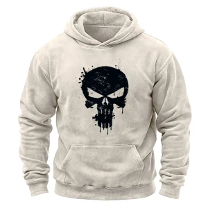 SKULL WASHED HOODIE