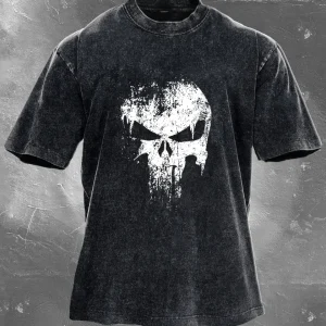 SKULL WASHED T-SHIRT