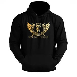 Spartan Forged Chest Gold Hoodie