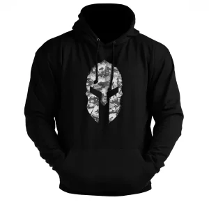 Spartan Helmet Winter Camo Hoodie