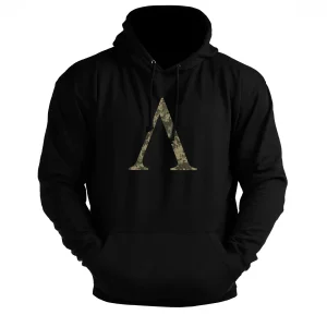 Spartan Symbol Woodland Hoodie